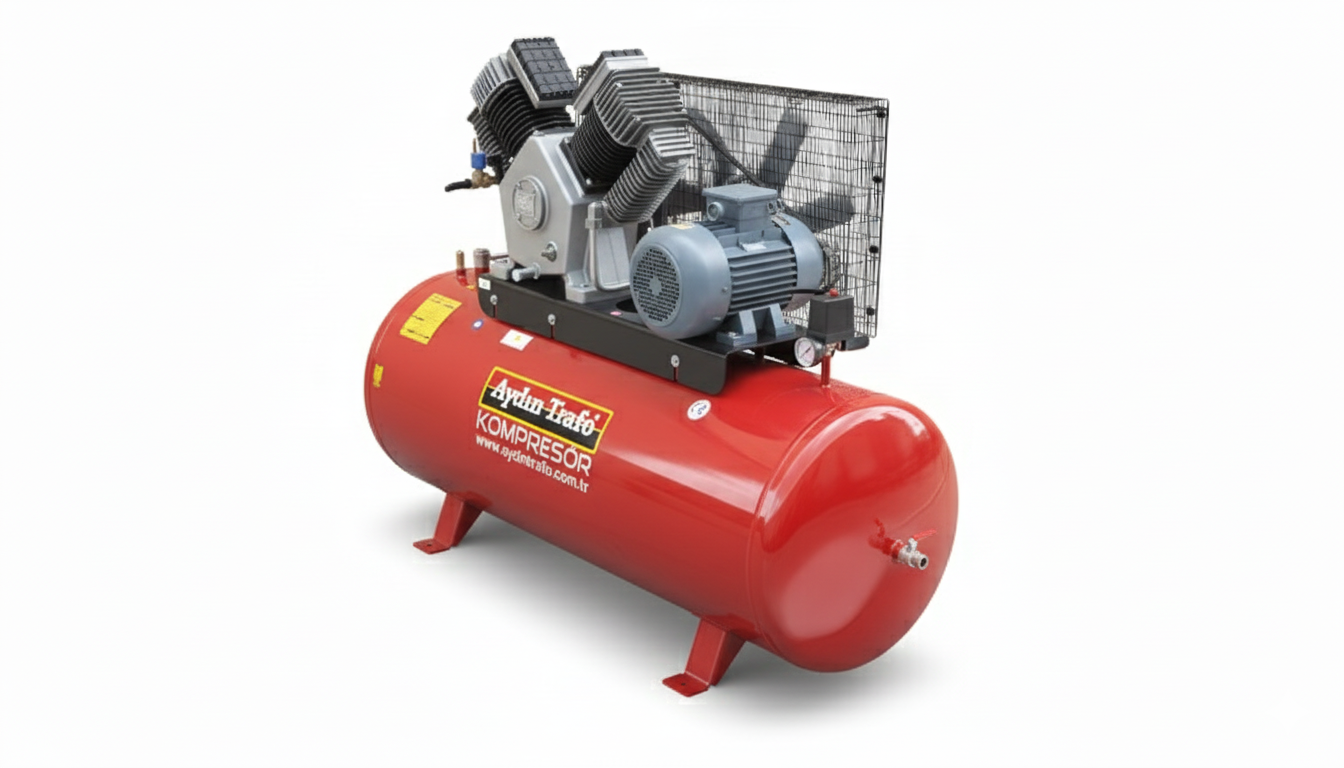 Aydın Trafo Pistonlu Hava Kompressoru PD21-330 300L 8Bar 7.5 hp 5.5kw