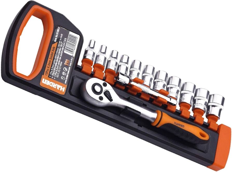 13 hissəli 1/4 düym racet açar və ucluq dəsti – HardenTools 510013