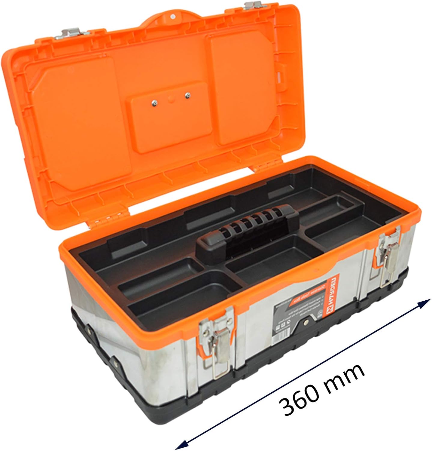 HardenTools 520224 – Paslanmayan Polad Alət Çantası 360x170x185mm