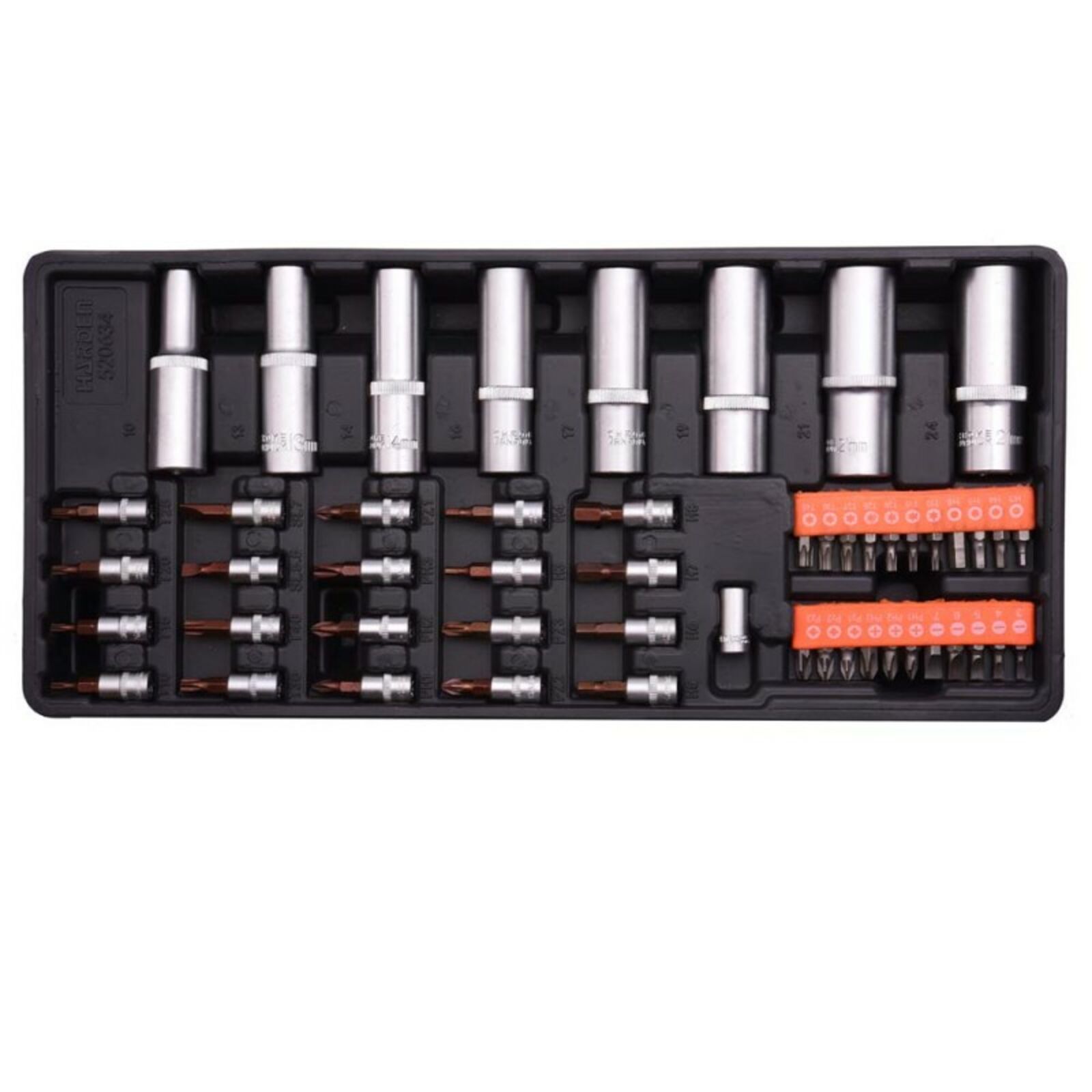 51 hissəli avtomobil təmiri üçün çoxhissəli alət dəsti – Harden 520634